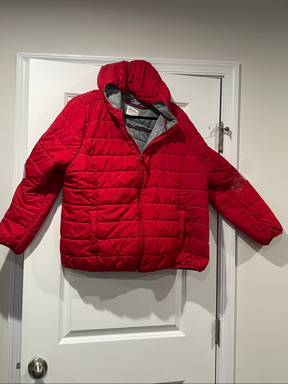 Ashley By 26 International Kids Red Quilted Puffer Jacket with Hood